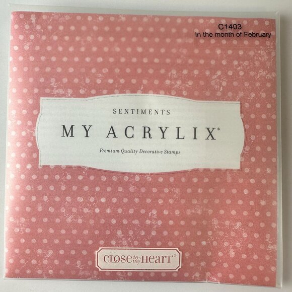 My Acrylix In The Month of February Stamps CTMH c1403 - Picture 2 of 2